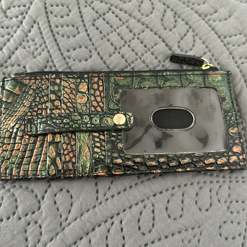 Brahmin cardholder, green